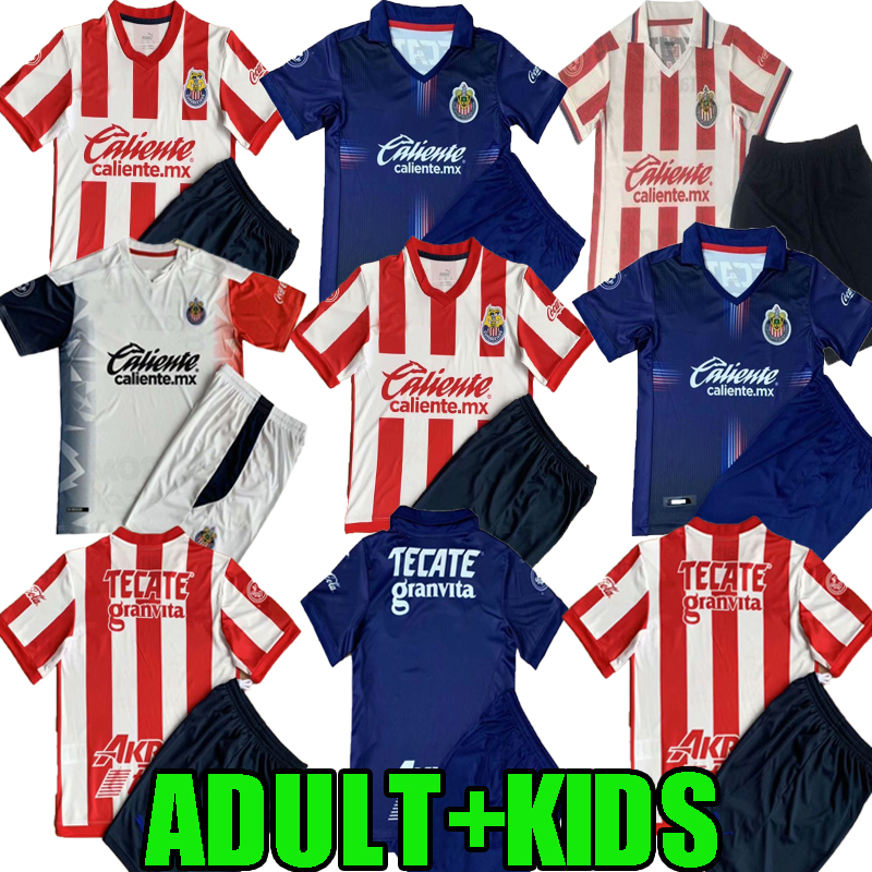 

115th Anniversary Chivas Soccer Jerseys 21 22 LIGA Mexicana Deportivo Guadalajara E.LOPEZ A.VEGA MACIAS U.ANTUNA Football shirt men Kids kit, 81/82