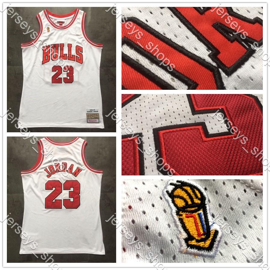 

Men Chicago Bulls jerseys Mitchell & Ness 1996/97 Hardwoods Classics Authentic 23 Michael Player Shirts, Black;red