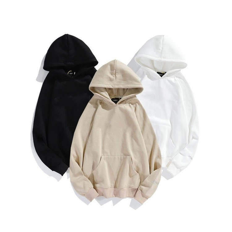 

Men's Hoodie trendy spring and autumn long-sleeved round neck sweatshirt, Black