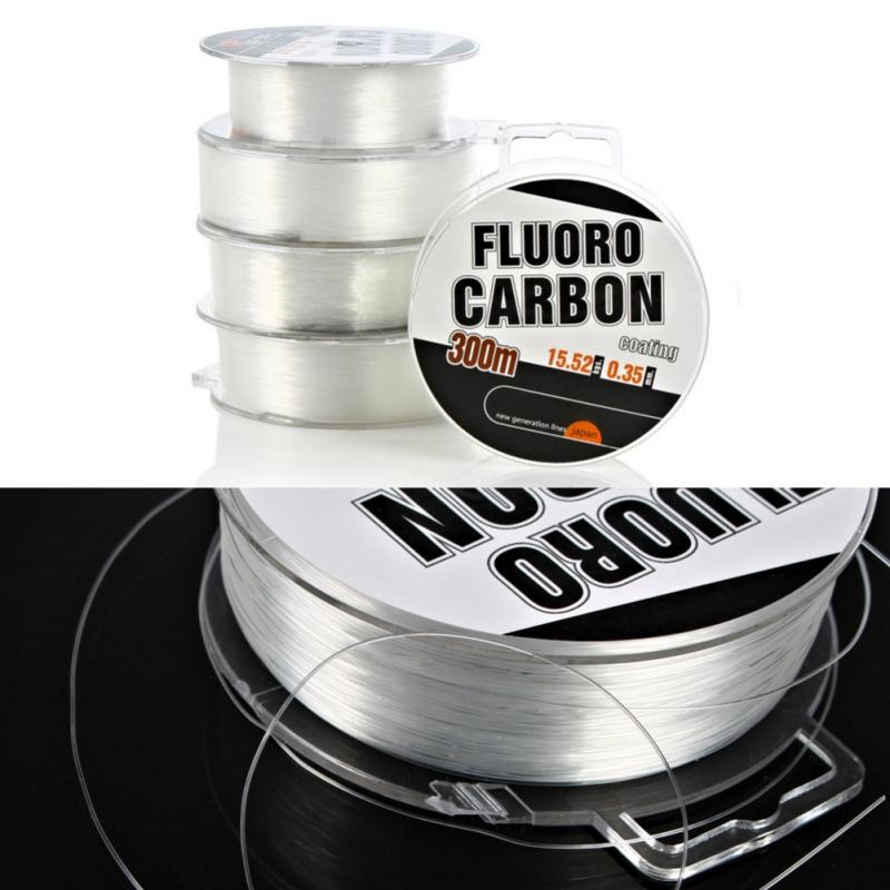 

Braid Line Nylon Transparent Fishing 300M Super Strong Knot Fluorocarbon Tackle Non-Linen High Sensitivity Wire