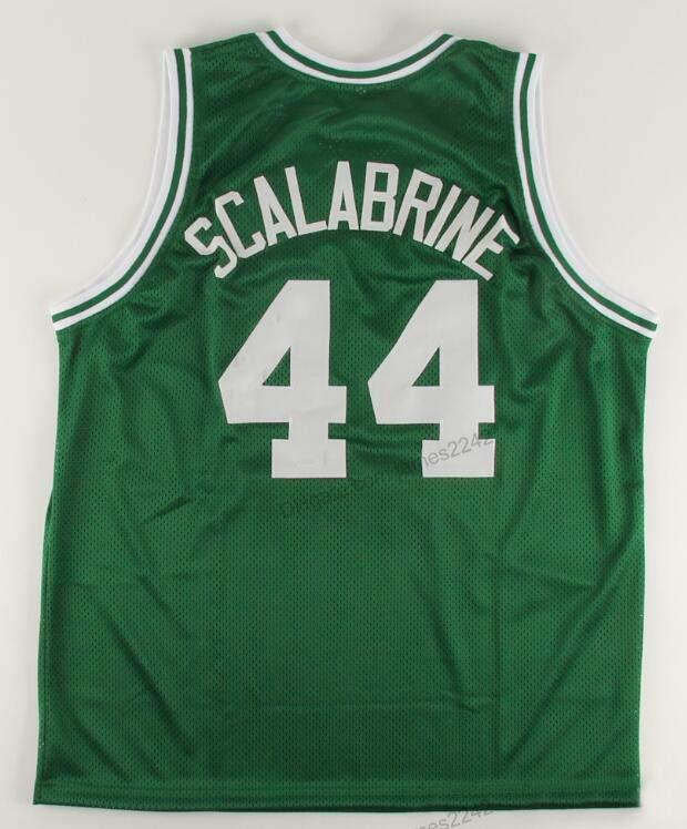 

Custom #44 BRIAN SCALABRINE Basketball Jersey Men's Stitched White Green Any Size 2XS-4XL 5XL Name Number Jerseys, Black;red