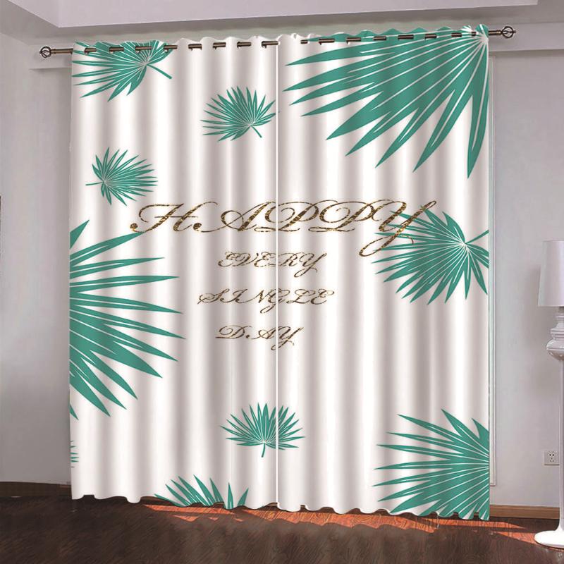

Curtain & Drapes Customize Cortina Blackout Any Window 3D Curtains For Living Room Bedroom Wedding