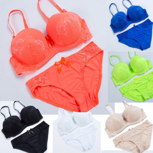 

New Woman Plus Size Bra Sets Push Up Sexy Lace Large Size Bras For Womens Underwear Deep V Luxury Brassiere set 34-44 D DD E, Red;black