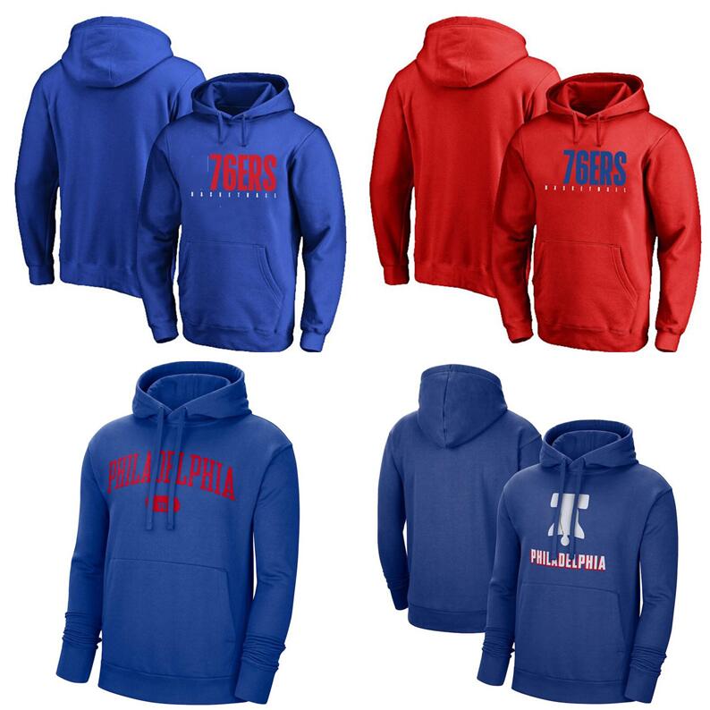 

Men Basketball Hoodie 21 Embiid Locker Room Pullover Outdoor Hoodies 01, Blue;black