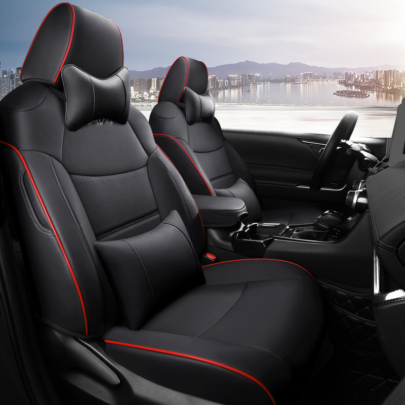 

Auto Original Custom Car Seat Covers For Toyota rav4 years 4 colors leather protector Water-Proof Front /Rear seats cushion