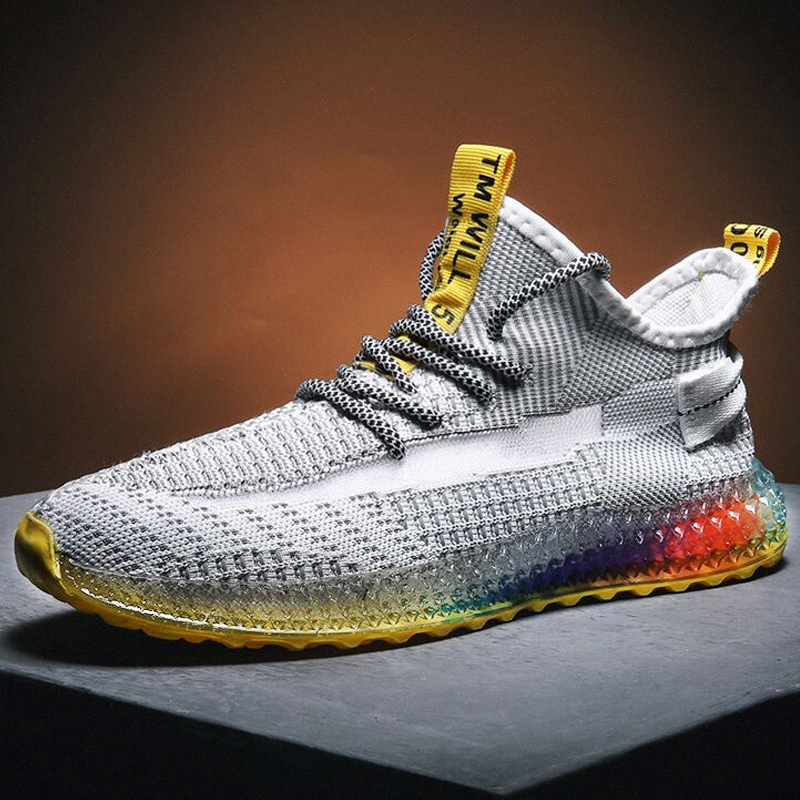 

Men Shoes 2020 Adult Breathable Air Mesh Sneakers Men Casual Shoes Fashion Lace Up Sneakers Zapatillas Deportiva U5Ok#, Black