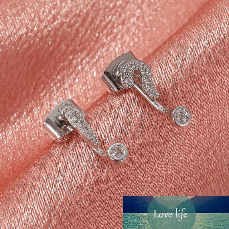 

Exclamation Mark Shape Earrings Question Mark Shape Stud Earrings For Women Earing Jewelry Crystal Earings Silver Color Earring