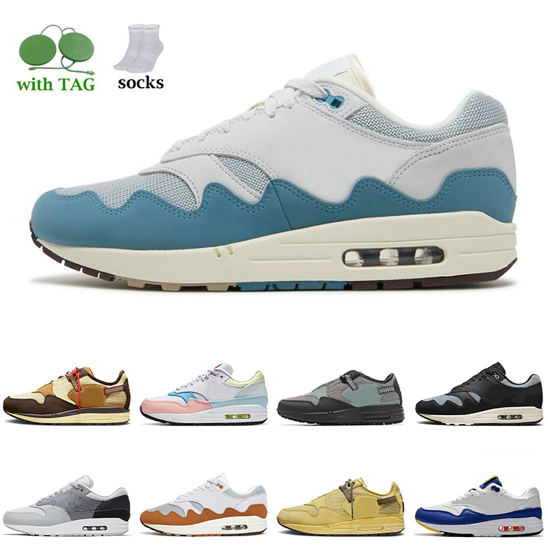 

Patta Waves Noise Aqua 1 Top Fashion Maxs Running Shoes Mens Women 1s Amaxs Designers Sports Monarch Cactus Jack Magma Orange Iridescent Outdoor Cushion Sneakers, A34 white black 40-45