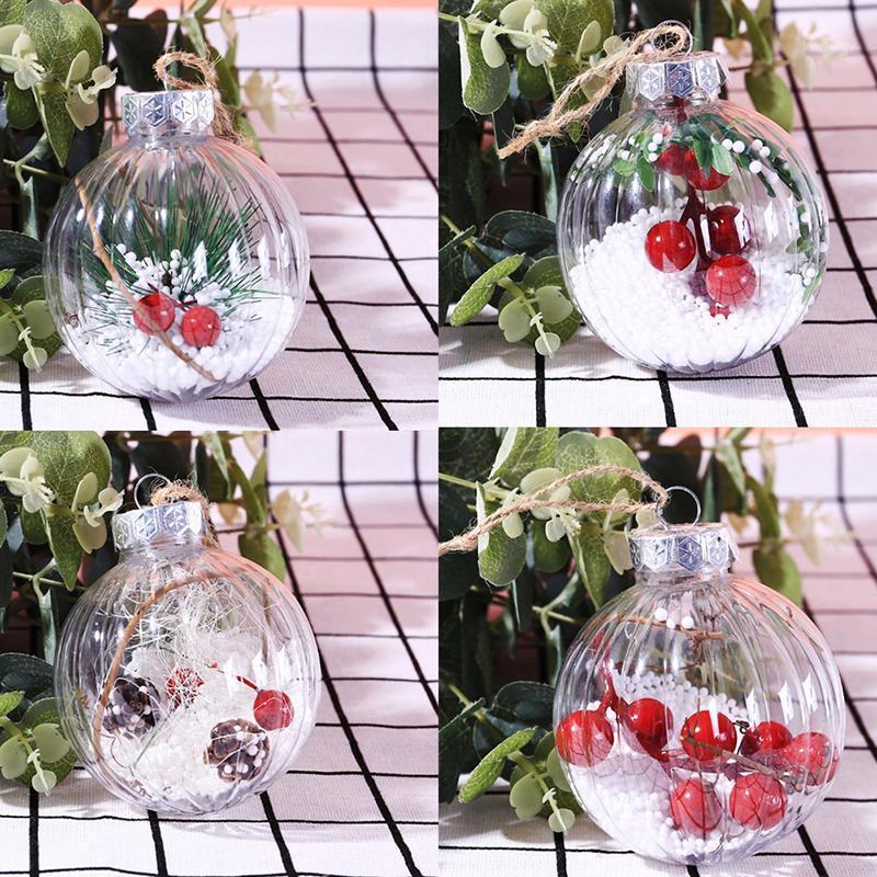 

Party Decoration 2021 Christmas Tree Toys Decorations Ball Bauble Xmas Hanging Ornaments For Home Year Navidad 8cm