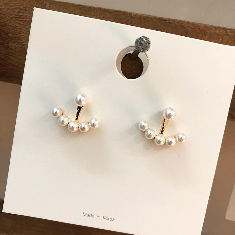 

Stud 2021 Romantic Pearl Earrings Exquisite And Elegant Earrings, Bridal Accessories Noble Gifts Wedding Banquet Jewelry, Golden;silver