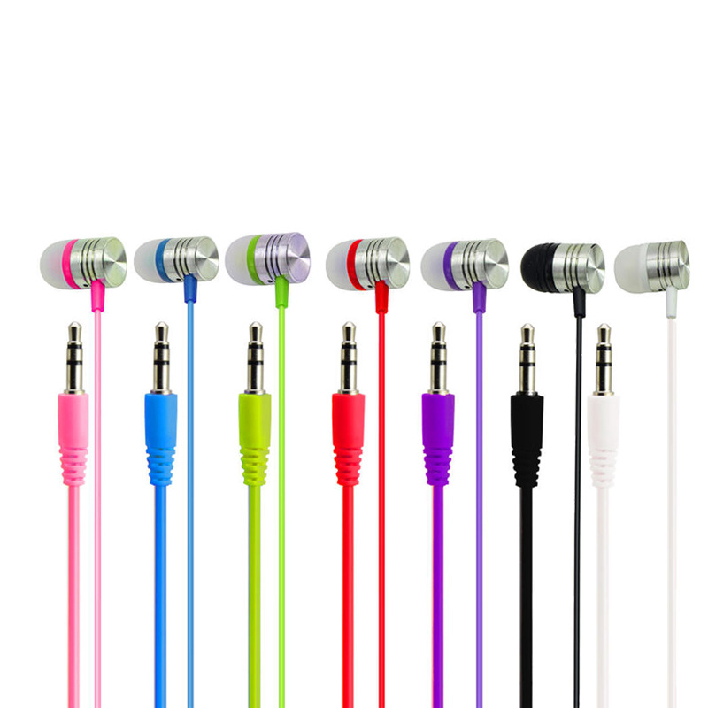 

Earphone 1.2m 3.5mm wired earphones crystal gift sets in-ear MP3 headset subwoofer universal for Android phones
