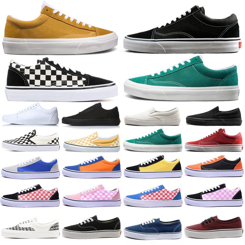 

Vans Old Skool Men Running Shoes Classic Canvas Van Slip On Triple Black White Fear OF God SK8-HI Skateboard Platform Mens Women Trainers Outdoor Sports Sneakers, Item #16