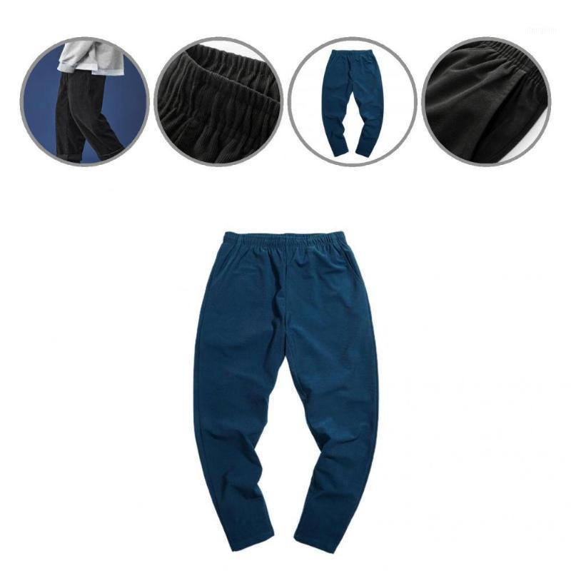 

Men's Pants Baggy Casual Washable Modern Spring Corduroy, Blue