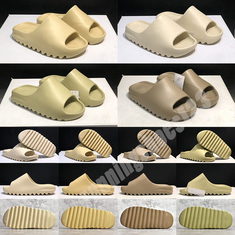 

slides shoes slippers Moon grey platform sandals sneakers mens womens foam runner Desert Sand Resin Triple Black Orange Bone fashion trainers