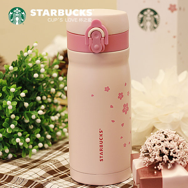 

Japan Style Starbucks Pink sakura stainless steel Vacuum cup 355ML Cherry blossoms accompanying mug Tumbler for coffee water girl gift, Contact us to see more style