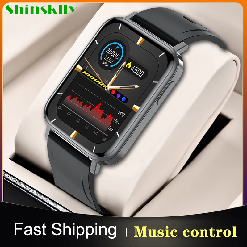 

2021 Smart Watch Body Temperature/Heart Rate Measurement 1.65 Inch Screen Sport Smartwatch Men Women Customize Wallpaper Watchesg, T10pro-black