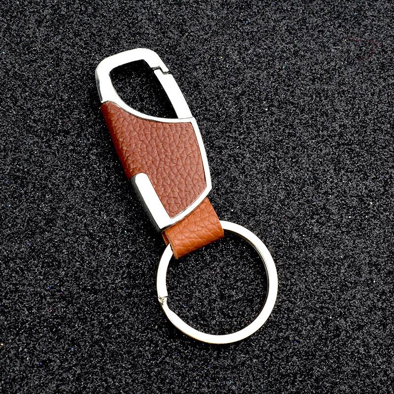 

Keychains Fashion Leather Key Chain Men Women Metal Waist Hanging KeyChain Gift Ring Jewelry Universal Wholesale