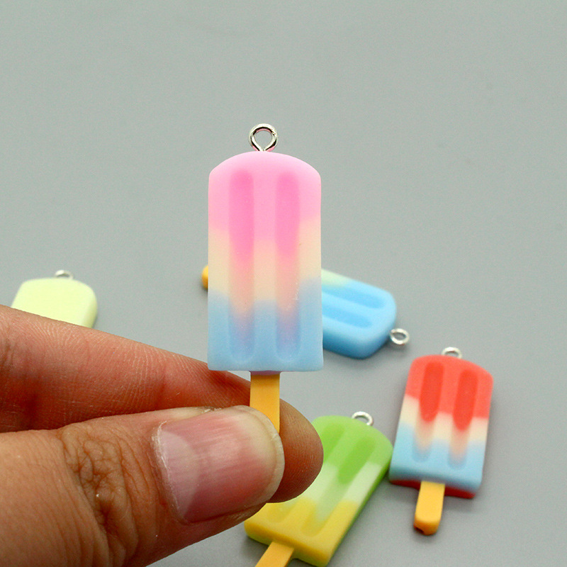 

Colorful Ice Cream Charms Resin Mini Simulated Food Pendant For Woman Making jewelry DIY Earings Decoration C3