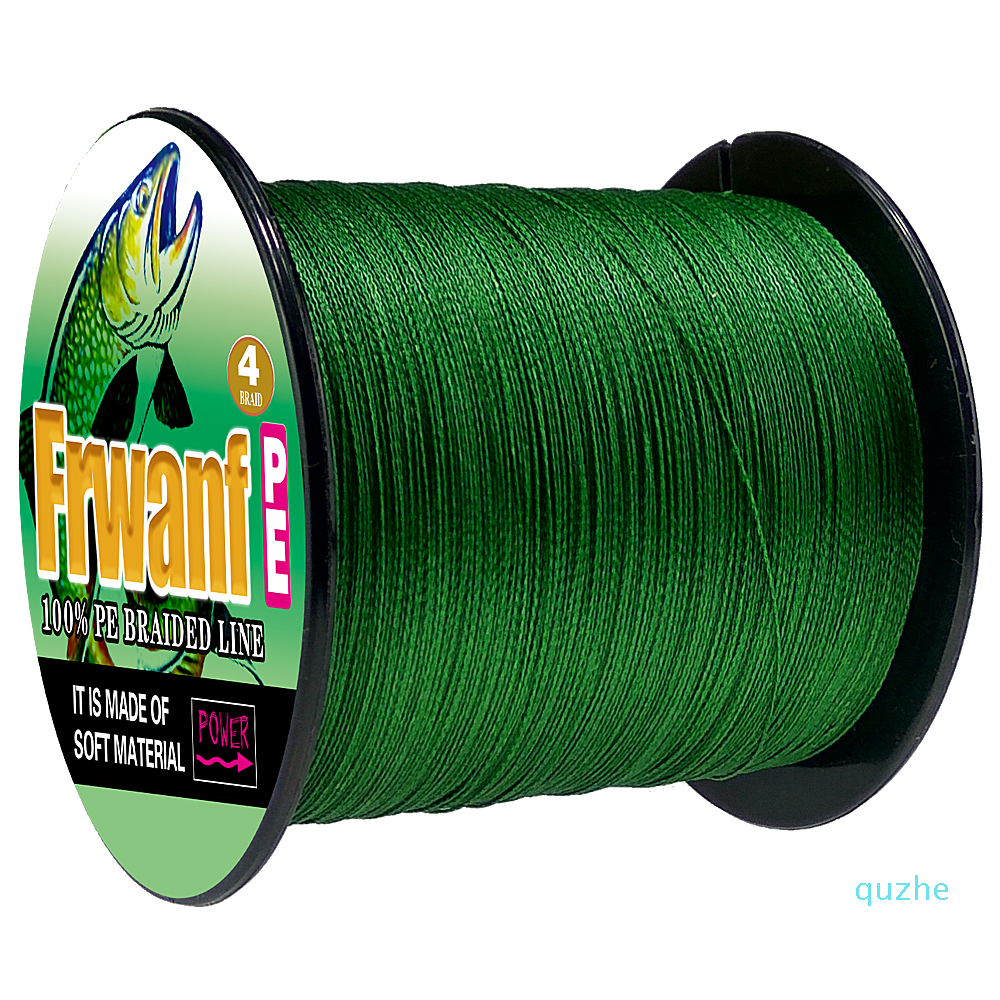 

Braided fishing line 500m super pe wire 4 strands 10 15 20 25 30 40 50 60 70 80 90 100LB green grey yellow multicolor 4 braid cord