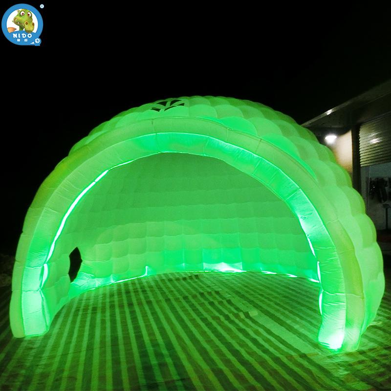 

Party Decoration Inflatable Dome Tent Color Changing LED Lighting Inflated Igloo For Advertising Promotion Event