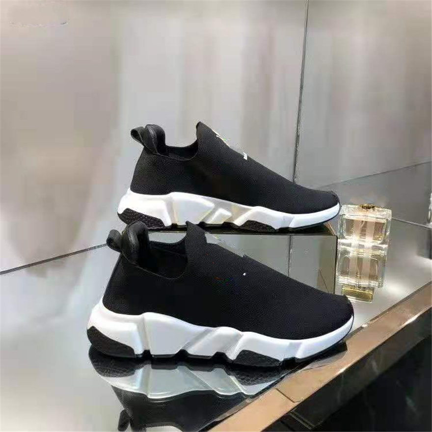 

wholesale designer sock sports speed 1.0 trainers lace-up casual shoes trainer luxury women men runners sneakers fashion socks boots platform Stretch Knit Sneaker