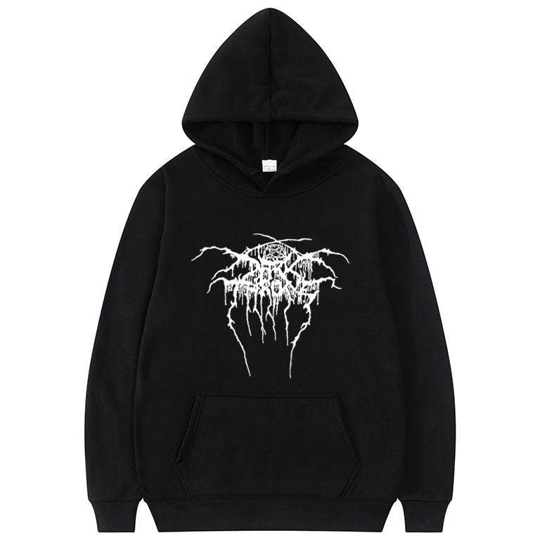 

Men' Hoodies & Sweatshirts Darkthrone Harajuku Print Hoodie Tops Men Women Black Logo Metal Mayhem Dimmu Borgir Taake Sbz6318 Sweatshirt, White