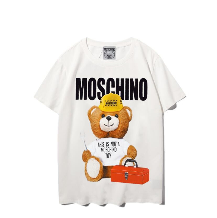 

2021 Fashion mens t shirt summer Short sleeve top European American printing T-shirt men women couples high quality Casual clothes large size -2XL, Black