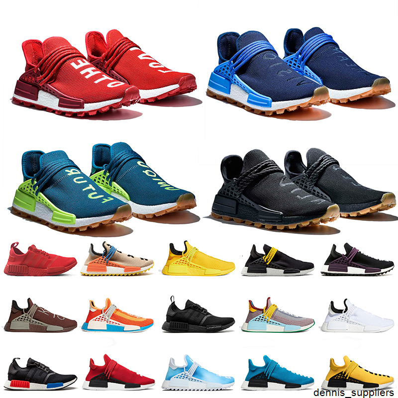 

Big Size 12 New Pharrell Williams Human Races 2020 Women Mens Running Shoes NMD R1 V2 Blue Red Black Now Is Her Time, #49 nmd r1 v2 36-45