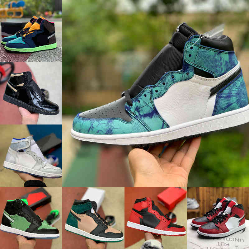 

Sell 2021 New 1 1s Basketball Shoes Men Women Tie Dye OG Bio Hack LIGHTBULB Blue UNC Patent White BLACK ROYAL TWIST Lucky Green Toe MOCHA Designer