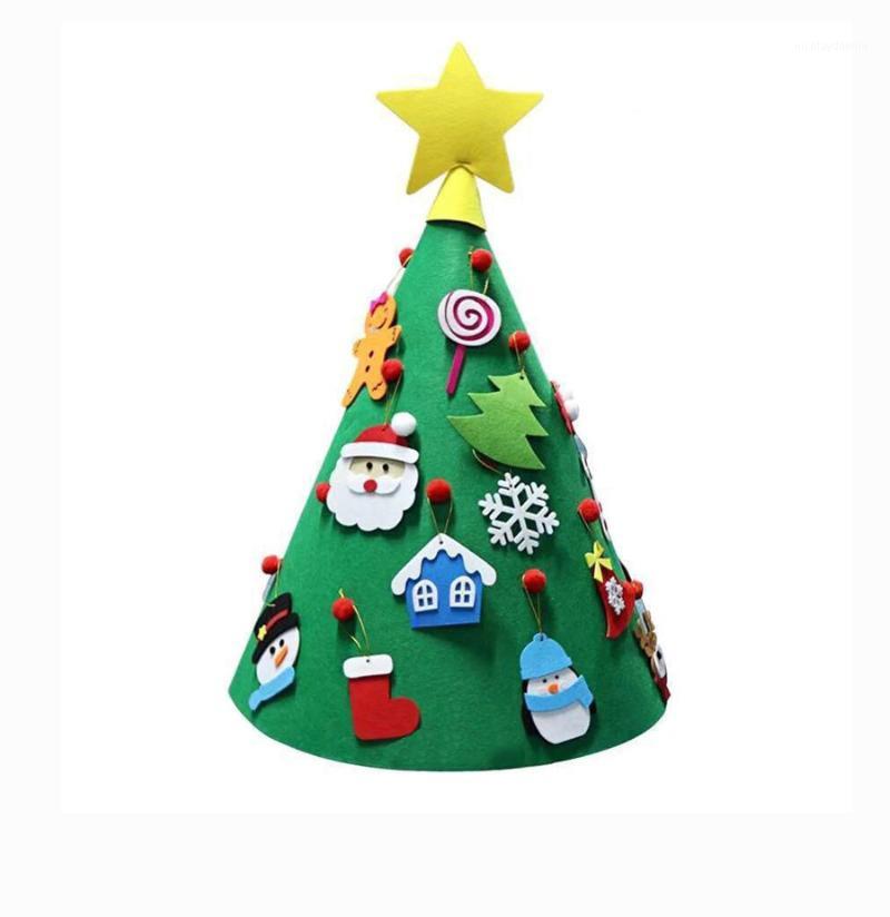 

Christmas Decorations Diy Felt Tree 2022 Ornaments Children's Toys Artificial Home Decoration