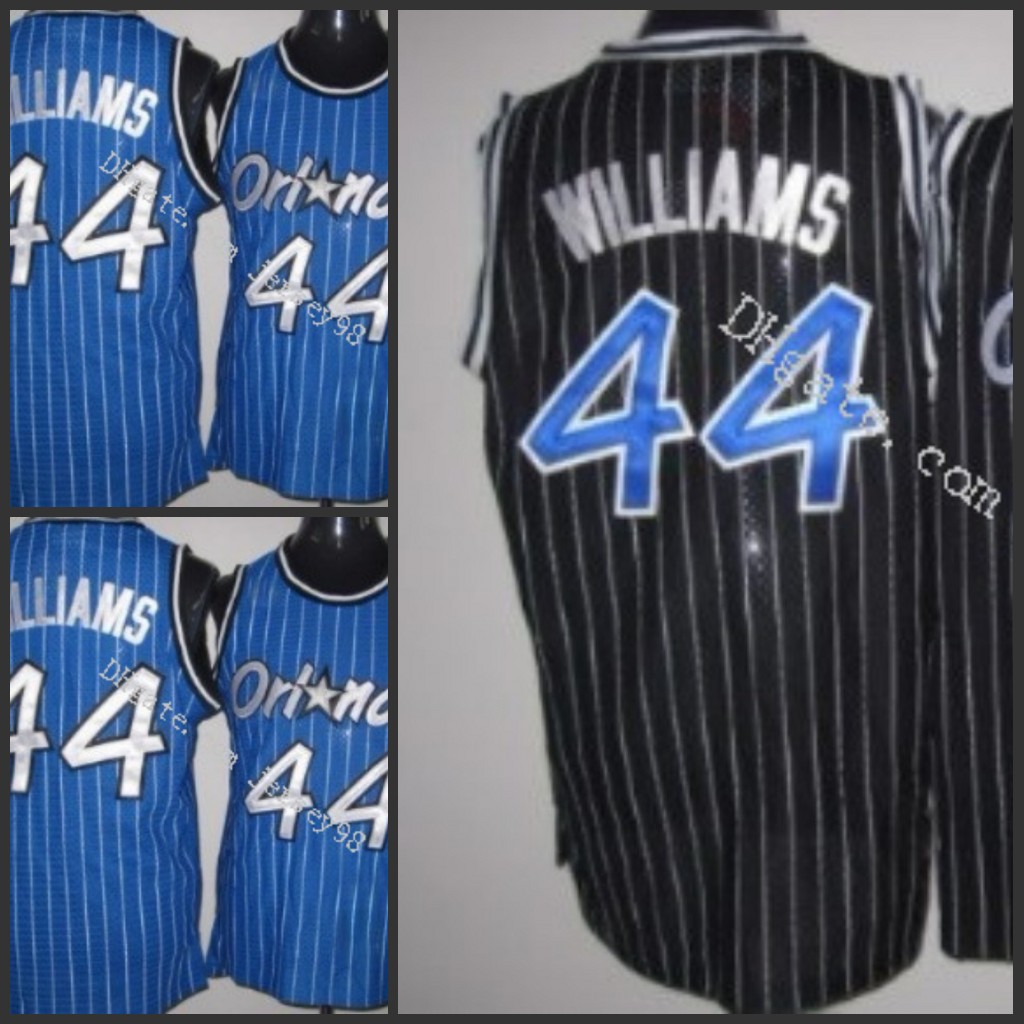

Orlando Magic men 44 Jason Williams retro Basketball Jersey, Black