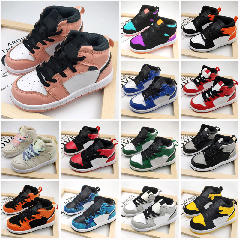 

OG 1s Kids Outdoor Shoes REVERSE LOVE Small Little Big Children 1 Boys Girls Sneakers Youth Toddler Athletic Trainers Size 26-35, As shown 1