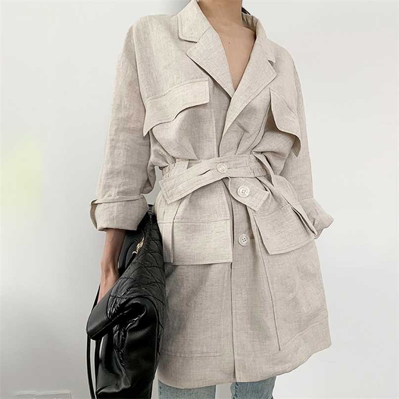 

[EWQ] Korea chic Puff Sleeve loose casual ladies robe summer product printed dress trendy clothing Vestido 211019, As shown