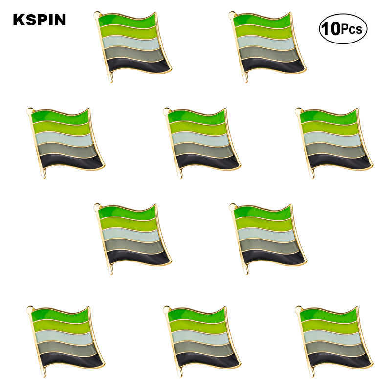 

Aromantic Pride Flag Brooches Lapel Pin Flag badge Brooch Pins Badges XY0325-1