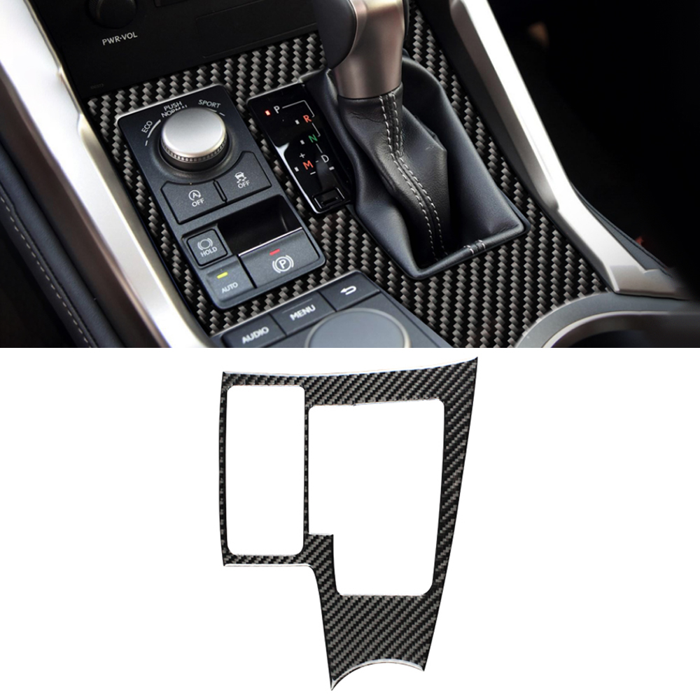 

For Lexus NX200 200t 300h 2014-2021 LHD RHD Carbon Fiber Car Accessories Gear Shifter Panel Cover Frame Sticker Trim Decoration