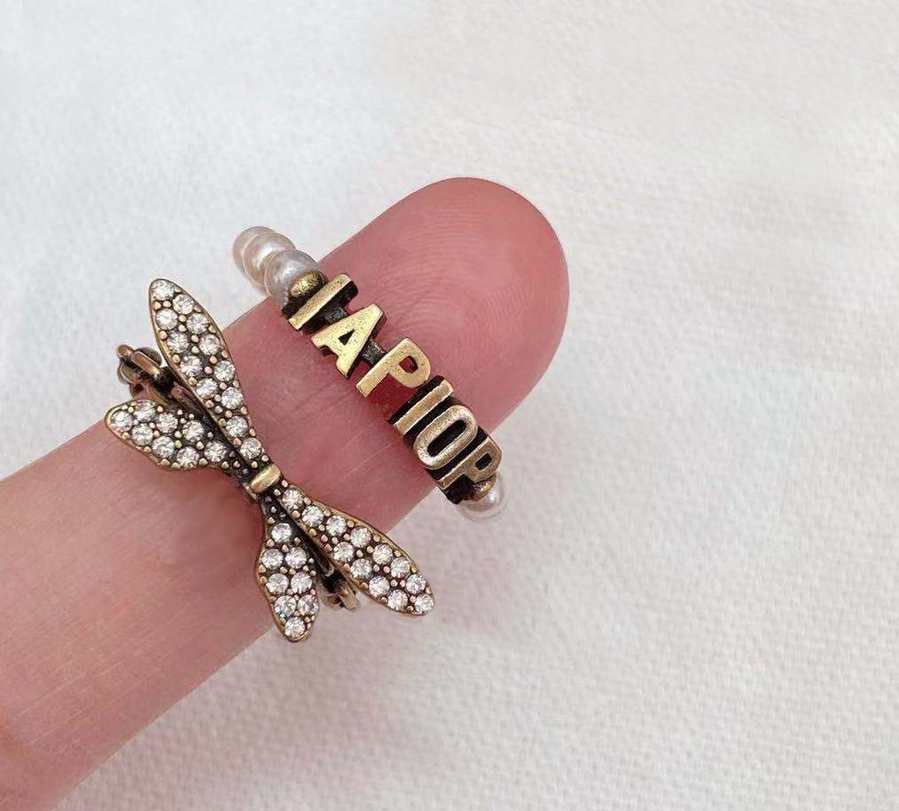 

Fashion gold letter ring Combined rings Cluster Rings for lady women Party wedding lovers gift engagement jewelry With BOX LZ0523, Golden;silver
