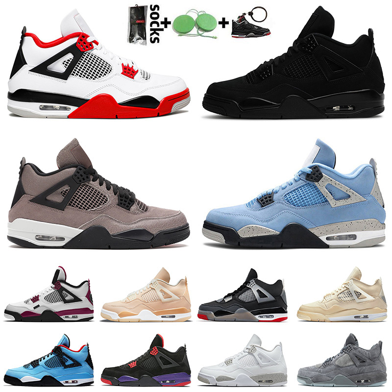 

Wholesale 2021 Jordan 4 Men Womens Black Cat Jumpman 4s Retro Shoe Air Jorden Trainers Infrared Shimmer University Blue White Off NIK Basketball Shoes Sports 36-47, D14 36-47