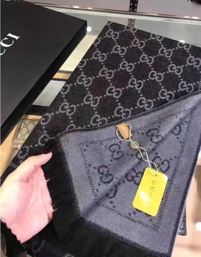 

2021 High Quality cashmere wool luxury designer scarf shawl winter GGLVLouisVitton Scarves Classic Design echarpe de luxe, Blue;gray