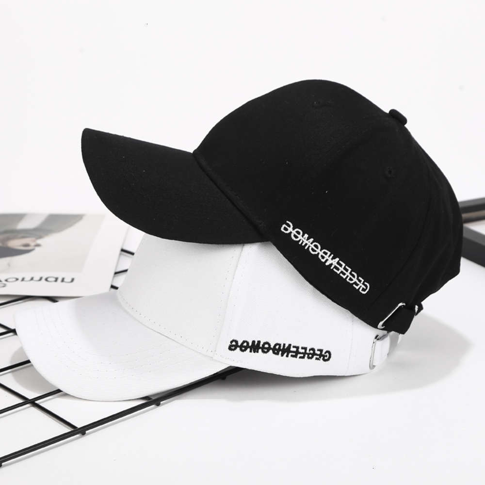 

the ball cap ball caps hat hardmen's and women's black casual versatile side letter student baseball cap street simple, Blue;gray