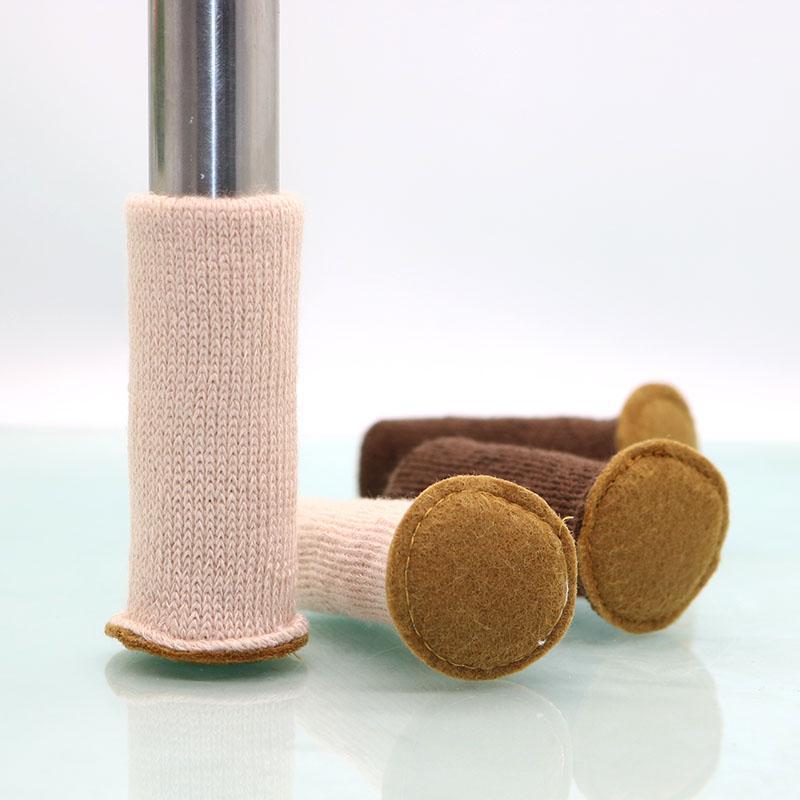 

Chair Stool Protective Cover Dining Table And Leg Warmer Wear-resistant Mute Double-layer Thickened Anti-slip Temple Tip Covers