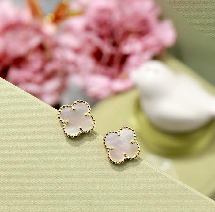 Dainty Stainless Steel Four Leaf Clover Earrings for Women Elaborate Earings for Women Party Luxury Designer Jewelry Earrings-image-692657399