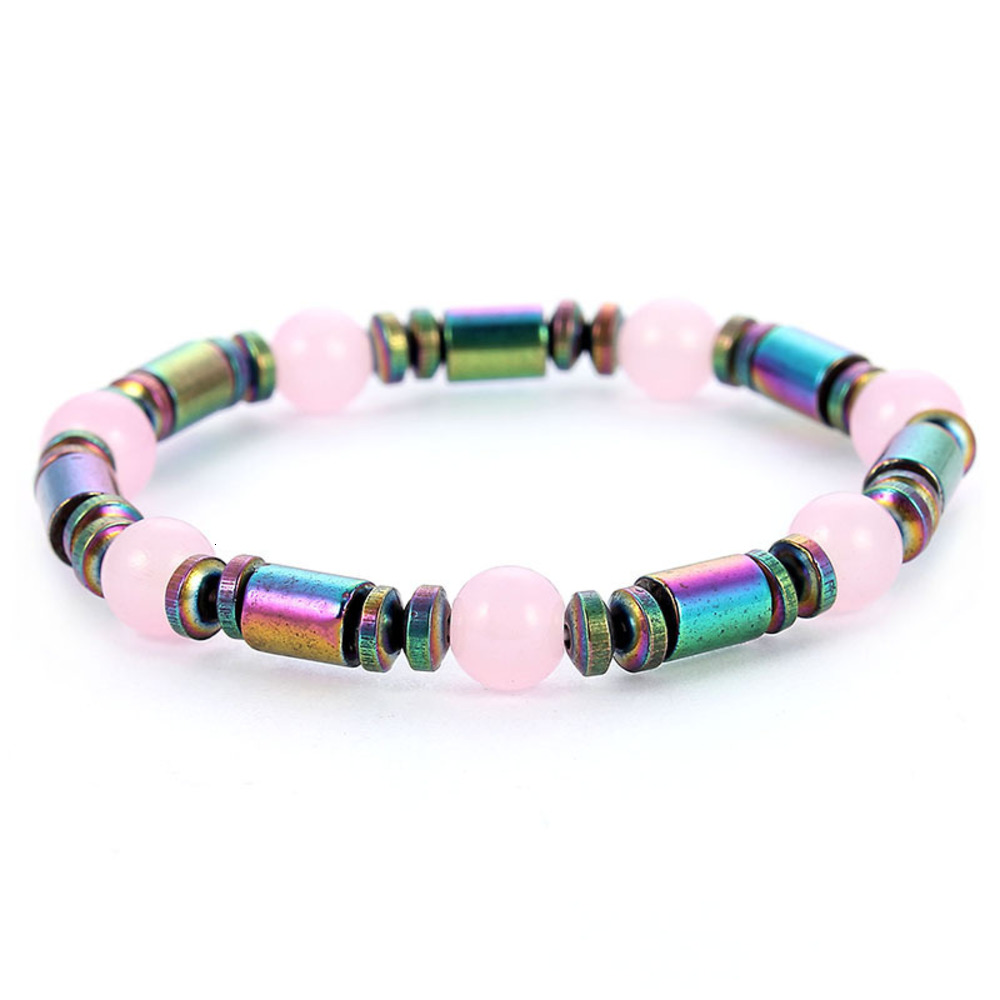 

Hand catenary jewelry color electroplated black gallstone magnet men's and women's Fashion Bracelet