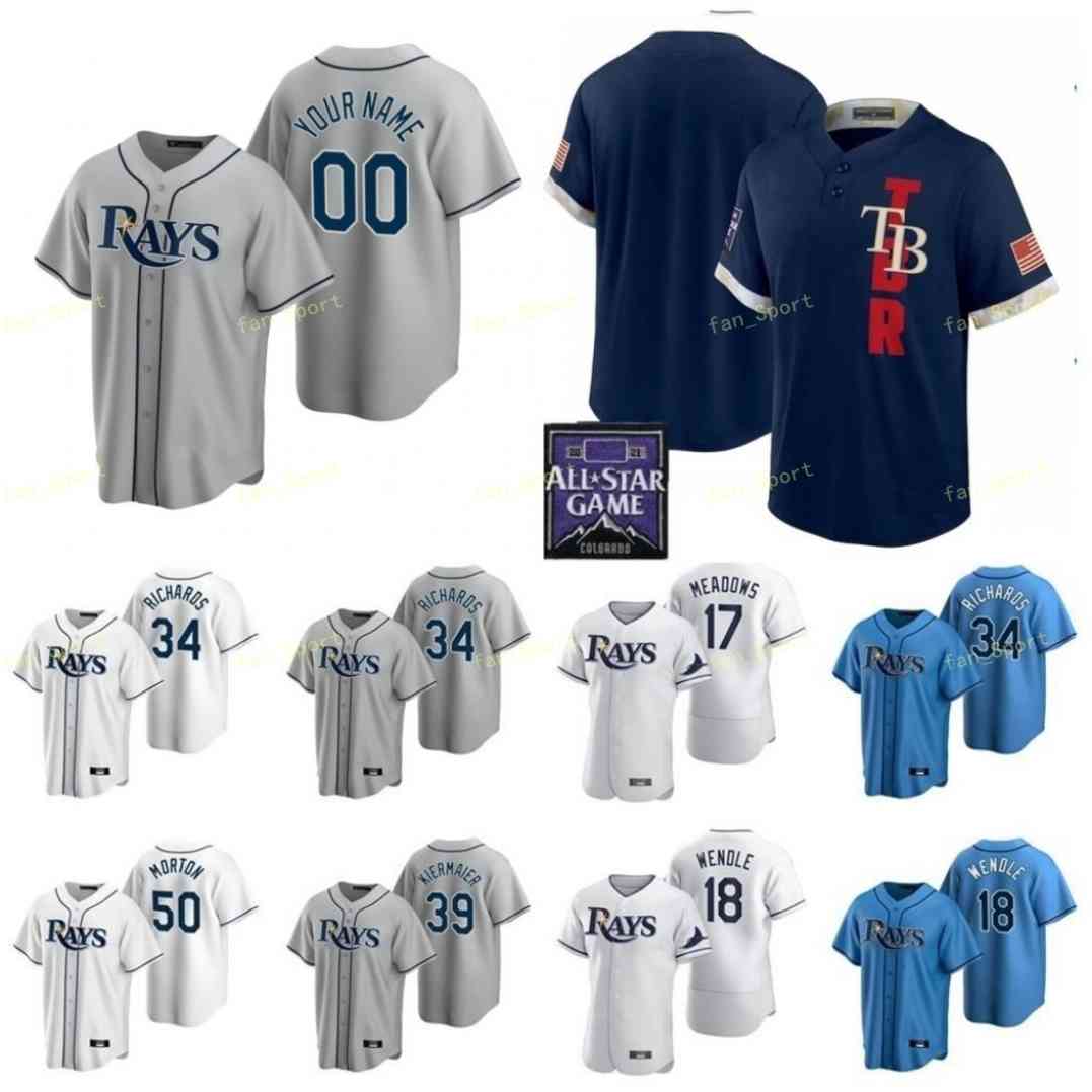 

Men Women Youth 2021 All-Star Game Baseball Jerseys 56 Randy Arozarena 43 Mike Brosseau 63 Diego Castillo 26 Ji-Man Choi 6 Taylor Walls Cust, Blue;black