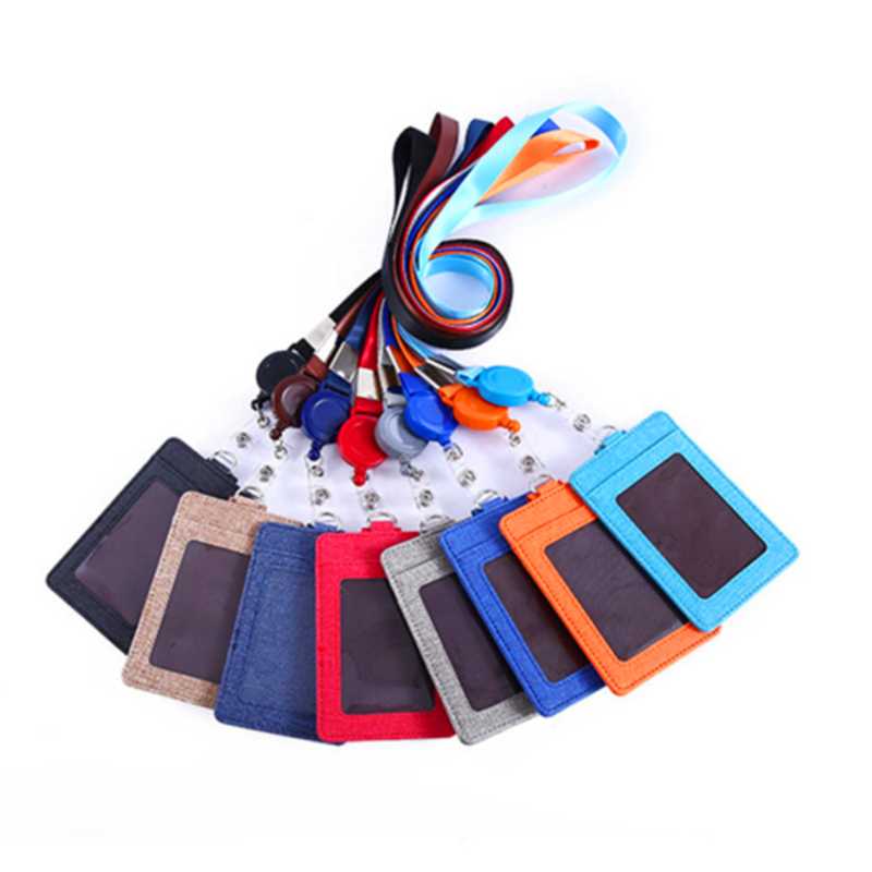 

Card Holders Style Holder Retractable Lanyard Identity Badge Reel Rope Case ID IC, Black