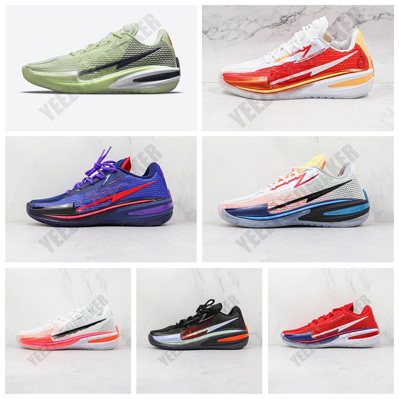 

2021 G.T. Cut Surfaces low Basketball Shoes GT Zoom black red purple Sport breathability Training Designer Sneakers runnning Size 40-46 CZ0176-100