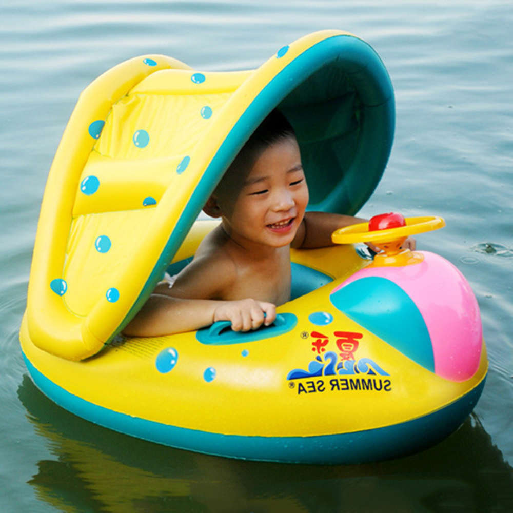 

Swimming ring children's thickened trumpet baby Swimming circle yacht Xiale