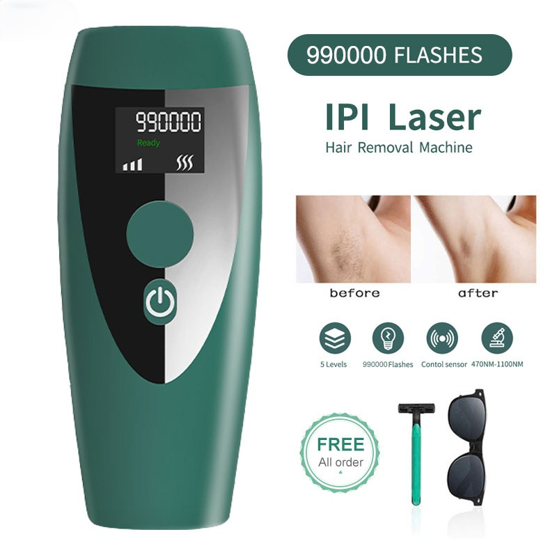 

Professional Permanent IPL Hair Removal Laser Epilator For Women 999999 Flash LCD Display Bikini Ipl Laser Hair Removal Machine