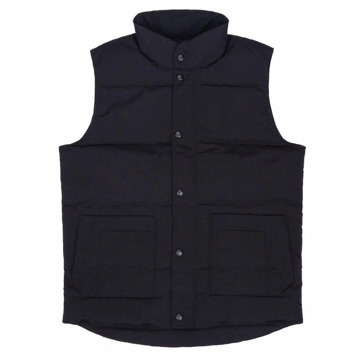 

2021 New France Male Winter Puffer Sleeveless Button Thicken Vest Crew Neck Classic Fashion Men Good quality Windshield Cold Warm Down Gilets 11 Colors EU Size -2XL, Dustbag