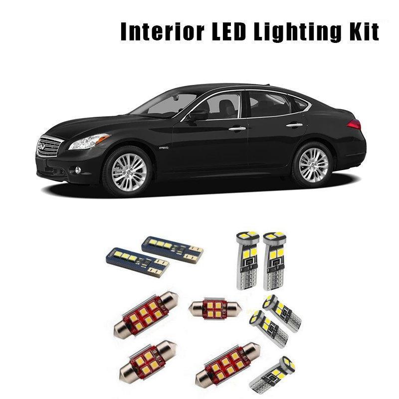 

Emergency Lights For 2011 2012 2013 Infiniti M35h M37 M56 12 Bulbs White Canbus LED Interior Map Dome Reading Light Kit License Plate Lamp