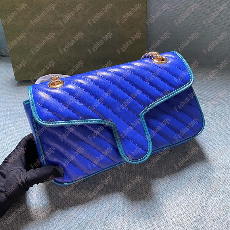 

dazzle Marmont small shoulder bag high quality lady handbag size 26*15*7cm 443497